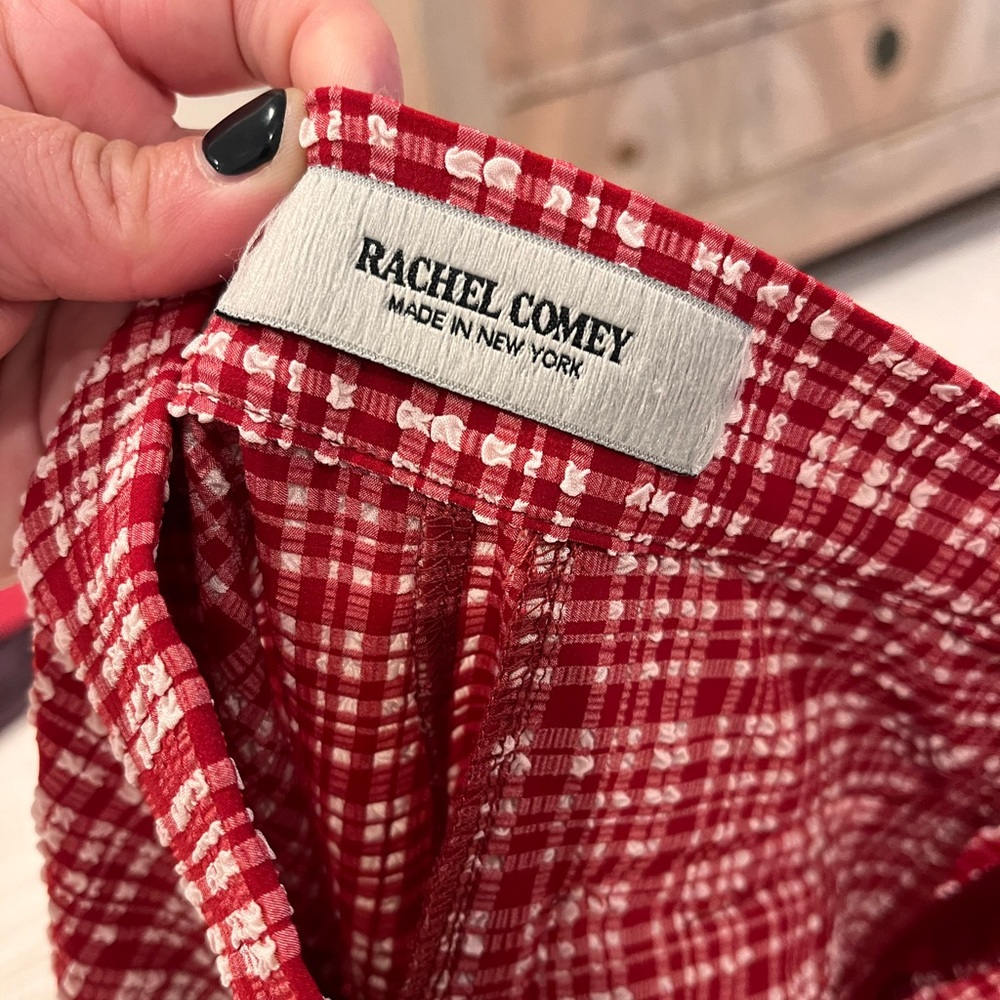 Rachel Comey
Flat Westside Plaid High-rise Pant, Size 2